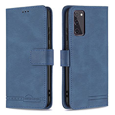 Custodia Portafoglio In Pelle Cover con Supporto B05F per Samsung Galaxy S20 Lite 5G Blu