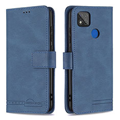 Custodia Portafoglio In Pelle Cover con Supporto B05F per Xiaomi POCO C31 Blu