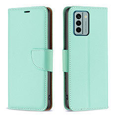 Custodia Portafoglio In Pelle Cover con Supporto B06F per Nokia G22 Verde