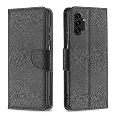 Custodia Portafoglio In Pelle Cover con Supporto B06F per Samsung Galaxy A13 4G Nero