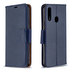 Custodia Portafoglio In Pelle Cover con Supporto B06F per Samsung Galaxy A20s Blu