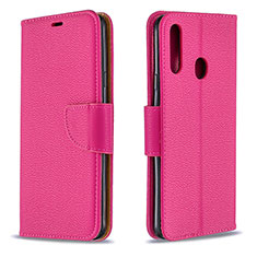 Custodia Portafoglio In Pelle Cover con Supporto B06F per Samsung Galaxy A20s Rosa Caldo