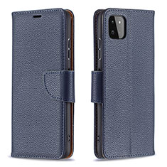 Custodia Portafoglio In Pelle Cover con Supporto B06F per Samsung Galaxy A22s 5G Blu