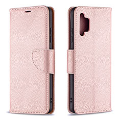 Custodia Portafoglio In Pelle Cover con Supporto B06F per Samsung Galaxy A32 4G Oro Rosa