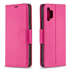 Custodia Portafoglio In Pelle Cover con Supporto B06F per Samsung Galaxy A32 4G Rosa Caldo