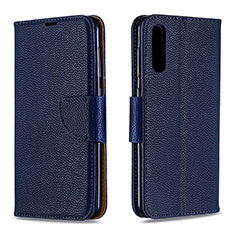 Custodia Portafoglio In Pelle Cover con Supporto B06F per Samsung Galaxy A50S Blu