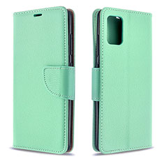 Custodia Portafoglio In Pelle Cover con Supporto B06F per Samsung Galaxy A51 4G Verde