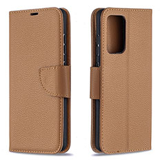 Custodia Portafoglio In Pelle Cover con Supporto B06F per Samsung Galaxy A52 4G Marrone