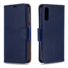 Custodia Portafoglio In Pelle Cover con Supporto B06F per Samsung Galaxy A70S Blu