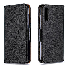 Custodia Portafoglio In Pelle Cover con Supporto B06F per Samsung Galaxy A70S Nero