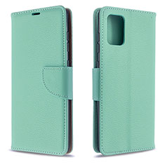 Custodia Portafoglio In Pelle Cover con Supporto B06F per Samsung Galaxy A71 5G Verde