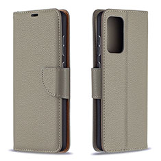 Custodia Portafoglio In Pelle Cover con Supporto B06F per Samsung Galaxy A72 4G Grigio