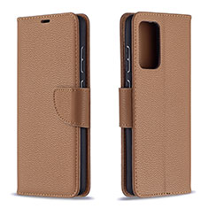 Custodia Portafoglio In Pelle Cover con Supporto B06F per Samsung Galaxy A72 4G Marrone