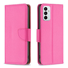 Custodia Portafoglio In Pelle Cover con Supporto B06F per Samsung Galaxy M23 5G Rosa Caldo