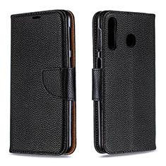 Custodia Portafoglio In Pelle Cover con Supporto B06F per Samsung Galaxy M30 Nero