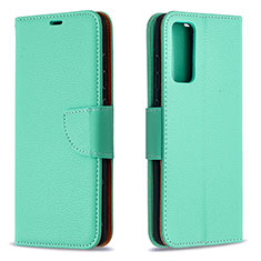 Custodia Portafoglio In Pelle Cover con Supporto B06F per Samsung Galaxy S20 FE 5G Verde