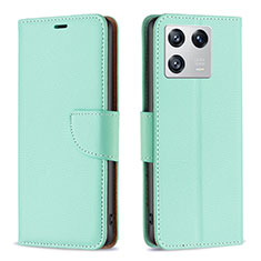 Custodia Portafoglio In Pelle Cover con Supporto B06F per Xiaomi Mi 13 5G Verde