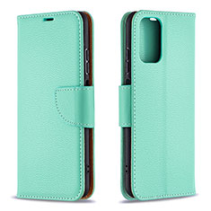 Custodia Portafoglio In Pelle Cover con Supporto B06F per Xiaomi Poco M5S Verde