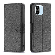 Custodia Portafoglio In Pelle Cover con Supporto B06F per Xiaomi Redmi A1 Nero