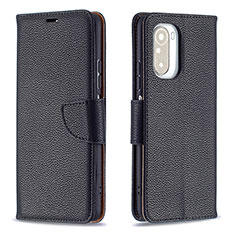 Custodia Portafoglio In Pelle Cover con Supporto B06F per Xiaomi Redmi K40 5G Nero