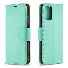 Custodia Portafoglio In Pelle Cover con Supporto B06F per Xiaomi Redmi Note 10 4G Verde