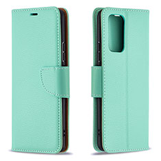 Custodia Portafoglio In Pelle Cover con Supporto B06F per Xiaomi Redmi Note 10 Pro 4G Verde