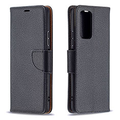 Custodia Portafoglio In Pelle Cover con Supporto B06F per Xiaomi Redmi Note 10 Pro Max Nero