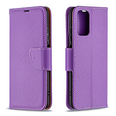 Custodia Portafoglio In Pelle Cover con Supporto B06F per Xiaomi Redmi Note 10S 4G Viola