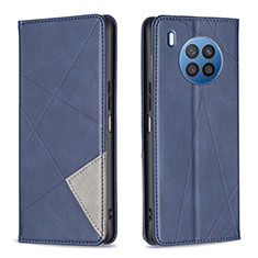 Custodia Portafoglio In Pelle Cover con Supporto B07F per Huawei Nova 8i Blu