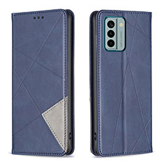 Custodia Portafoglio In Pelle Cover con Supporto B07F per Nokia G22 Blu