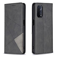 Custodia Portafoglio In Pelle Cover con Supporto B07F per Oppo A54 5G Nero