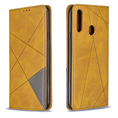 Custodia Portafoglio In Pelle Cover con Supporto B07F per Samsung Galaxy A20s Marrone Chiaro