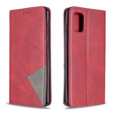 Custodia Portafoglio In Pelle Cover con Supporto B07F per Samsung Galaxy A31 Rosso