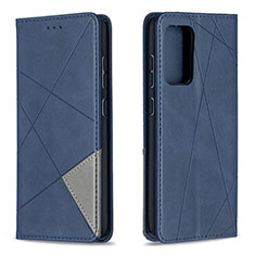 Custodia Portafoglio In Pelle Cover con Supporto B07F per Samsung Galaxy A52 4G Blu