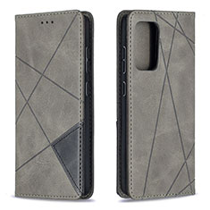 Custodia Portafoglio In Pelle Cover con Supporto B07F per Samsung Galaxy A52 4G Grigio