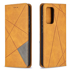 Custodia Portafoglio In Pelle Cover con Supporto B07F per Samsung Galaxy A52 4G Marrone Chiaro