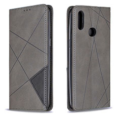 Custodia Portafoglio In Pelle Cover con Supporto B07F per Samsung Galaxy M01s Grigio