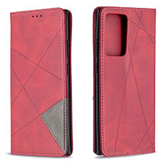 Custodia Portafoglio In Pelle Cover con Supporto B07F per Samsung Galaxy Note 20 Ultra 5G Rosso