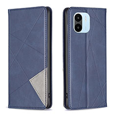 Custodia Portafoglio In Pelle Cover con Supporto B07F per Xiaomi Poco C51 Blu