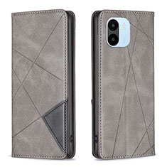 Custodia Portafoglio In Pelle Cover con Supporto B07F per Xiaomi Redmi A1 Grigio