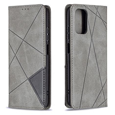 Custodia Portafoglio In Pelle Cover con Supporto B07F per Xiaomi Redmi Note 10S 4G Grigio