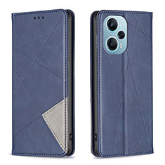 Custodia Portafoglio In Pelle Cover con Supporto B07F per Xiaomi Redmi Note 12 Turbo 5G Blu