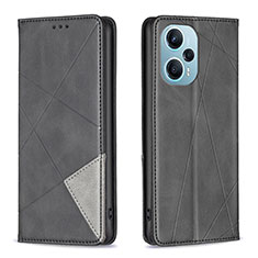 Custodia Portafoglio In Pelle Cover con Supporto B07F per Xiaomi Redmi Note 12 Turbo 5G Nero