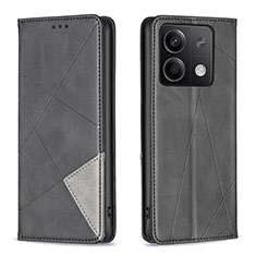 Custodia Portafoglio In Pelle Cover con Supporto B07F per Xiaomi Redmi Note 13 5G Nero