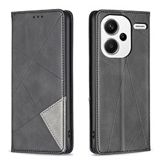 Custodia Portafoglio In Pelle Cover con Supporto B07F per Xiaomi Redmi Note 13 Pro+ Plus 5G Nero