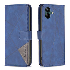 Custodia Portafoglio In Pelle Cover con Supporto B08F per Samsung Galaxy A04E Blu