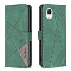 Custodia Portafoglio In Pelle Cover con Supporto B08F per Samsung Galaxy A23 5G SC-56C Verde