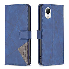 Custodia Portafoglio In Pelle Cover con Supporto B08F per Samsung Galaxy A23s Blu