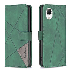 Custodia Portafoglio In Pelle Cover con Supporto B08F per Samsung Galaxy A23s Verde