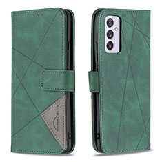 Custodia Portafoglio In Pelle Cover con Supporto B08F per Samsung Galaxy A24 4G Verde